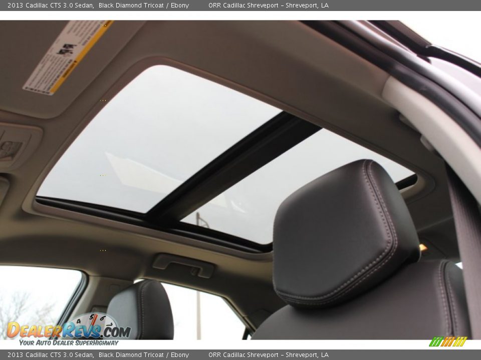 2013 Cadillac CTS 3.0 Sedan Black Diamond Tricoat / Ebony Photo #22