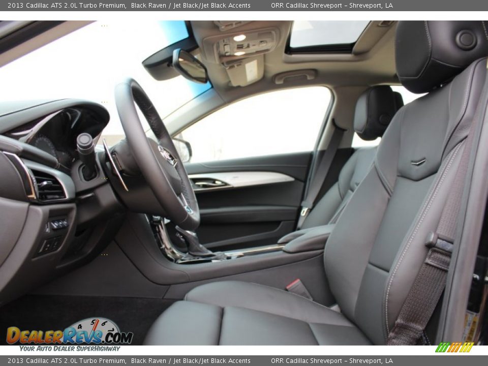 Jet Black/Jet Black Accents Interior - 2013 Cadillac ATS 2.0L Turbo Premium Photo #13