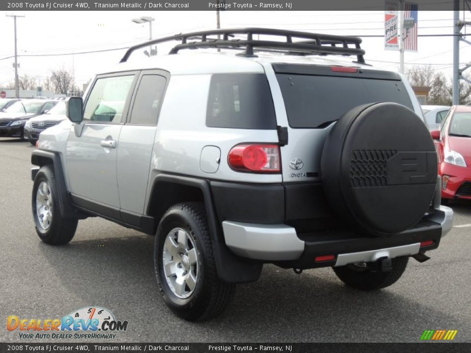2008 Toyota FJ Cruiser 4WD Titanium Metallic / Dark Charcoal Photo #4