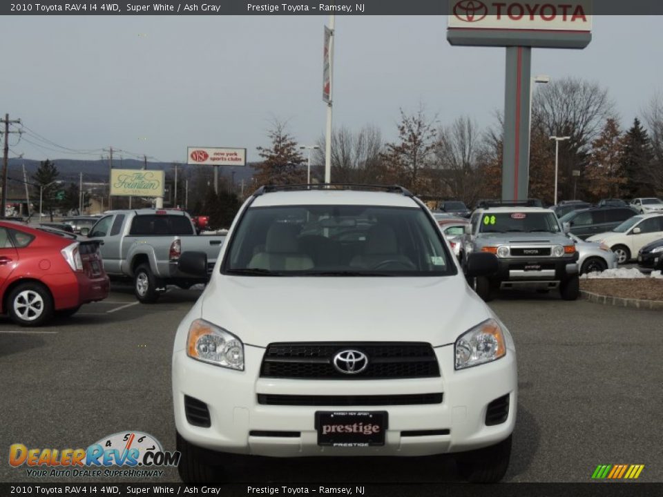 2010 Toyota RAV4 I4 4WD Super White / Ash Gray Photo #2