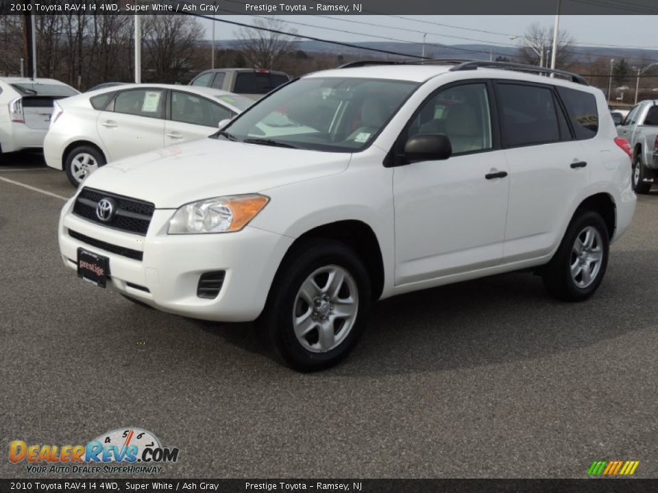 2010 Toyota RAV4 I4 4WD Super White / Ash Gray Photo #3