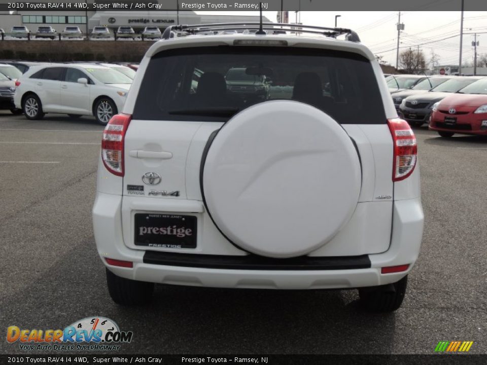 2010 Toyota RAV4 I4 4WD Super White / Ash Gray Photo #5