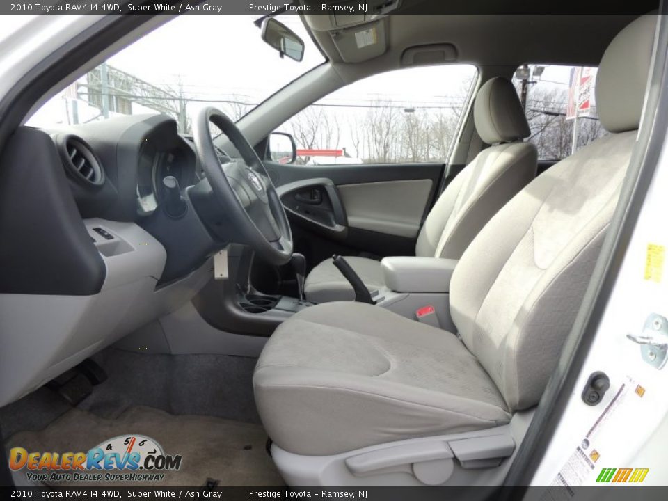2010 Toyota RAV4 I4 4WD Super White / Ash Gray Photo #7