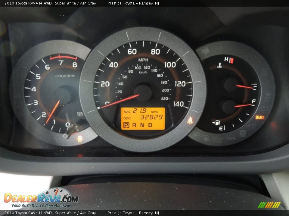 2010 Toyota RAV4 I4 4WD Super White / Ash Gray Photo #9