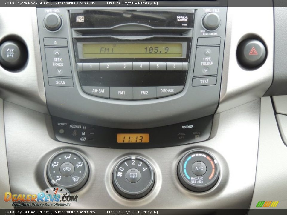 2010 Toyota RAV4 I4 4WD Super White / Ash Gray Photo #10