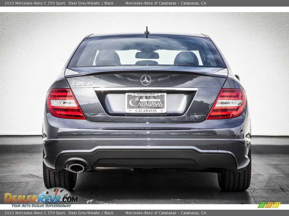 2013 Mercedes-Benz C 250 Sport Steel Grey Metallic / Black Photo #3