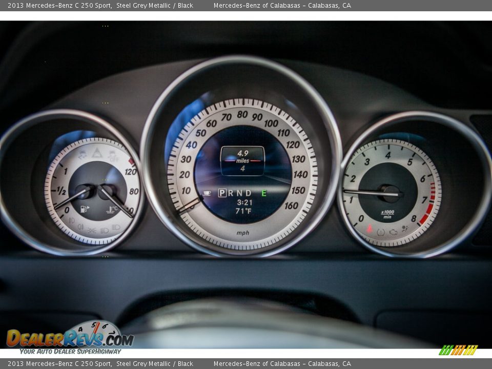 2013 Mercedes-Benz C 250 Sport Steel Grey Metallic / Black Photo #6
