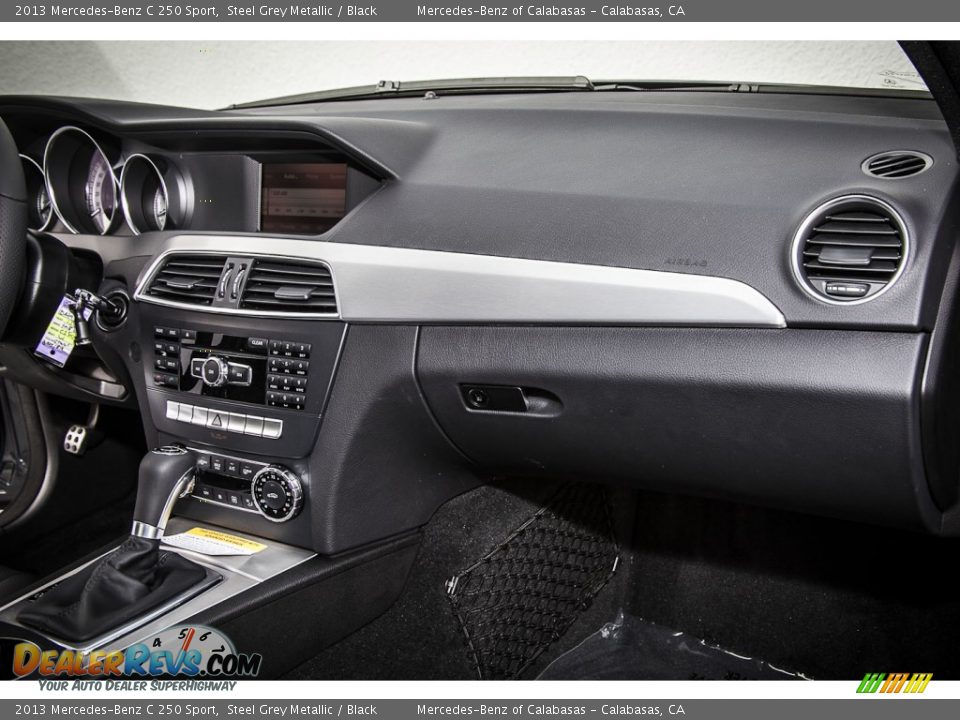 2013 Mercedes-Benz C 250 Sport Steel Grey Metallic / Black Photo #8