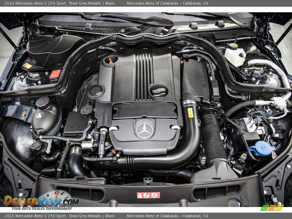 2013 Mercedes-Benz C 250 Sport Steel Grey Metallic / Black Photo #9