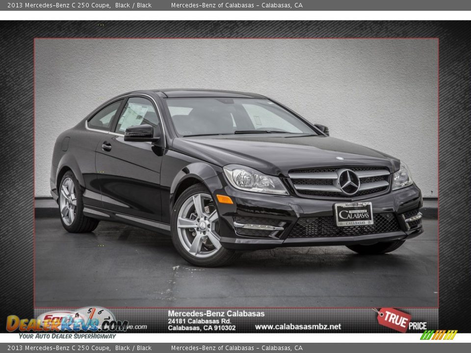 2013 Mercedes-Benz C 250 Coupe Black / Black Photo #1