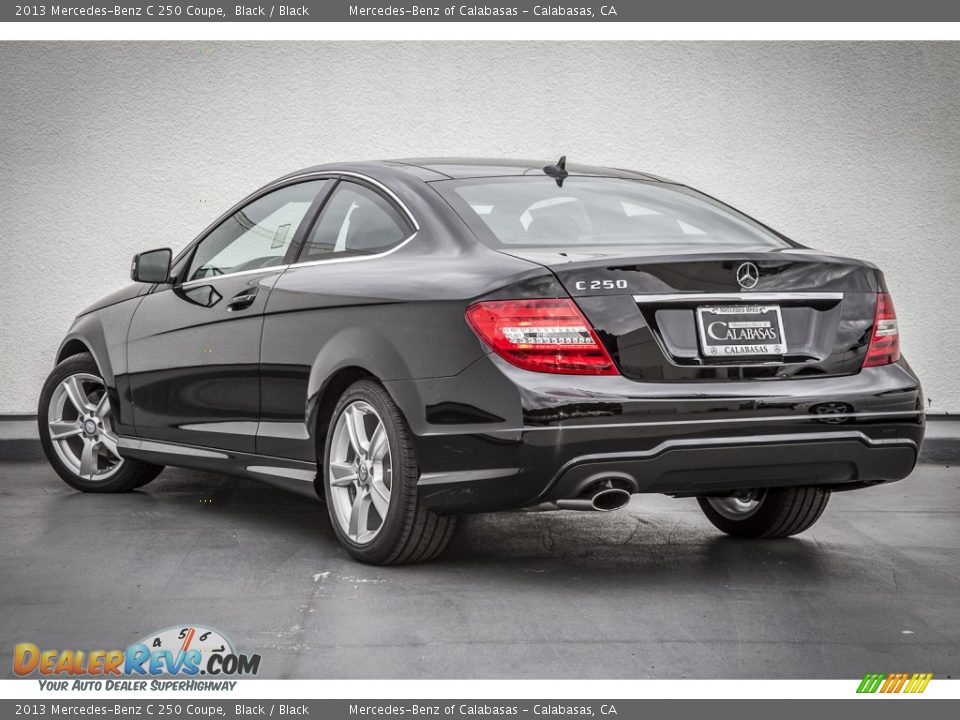 2013 Mercedes-Benz C 250 Coupe Black / Black Photo #2