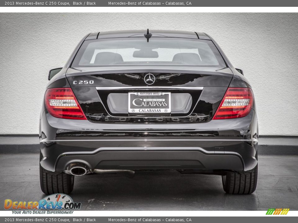 2013 Mercedes-Benz C 250 Coupe Black / Black Photo #3
