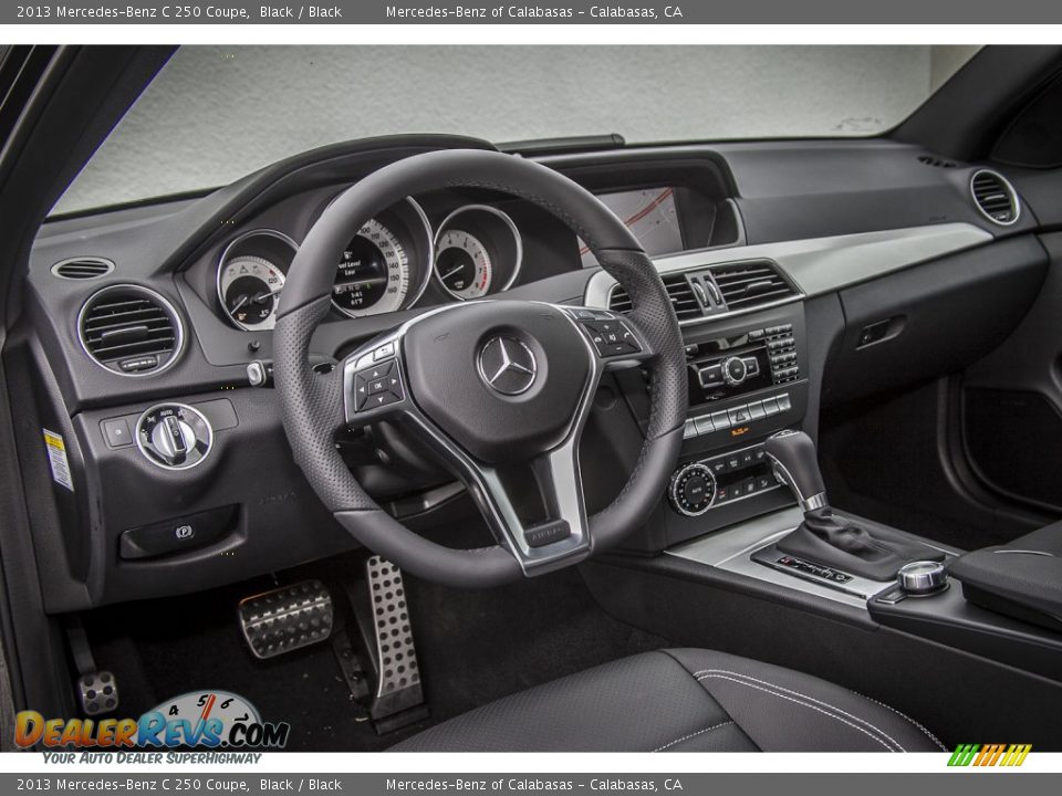 2013 Mercedes-Benz C 250 Coupe Black / Black Photo #5