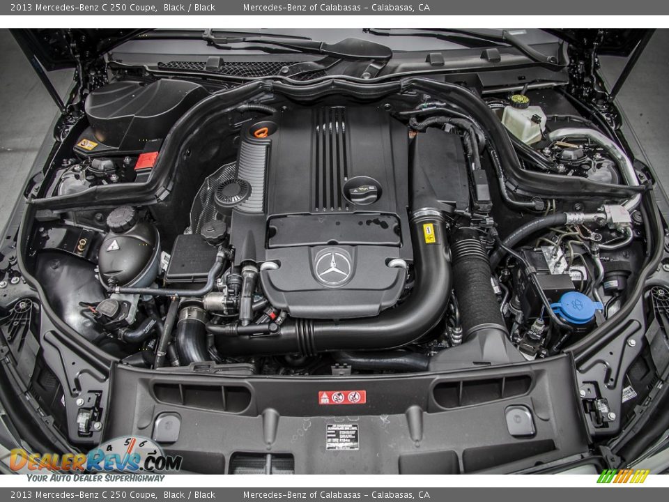 2013 Mercedes-Benz C 250 Coupe Black / Black Photo #9