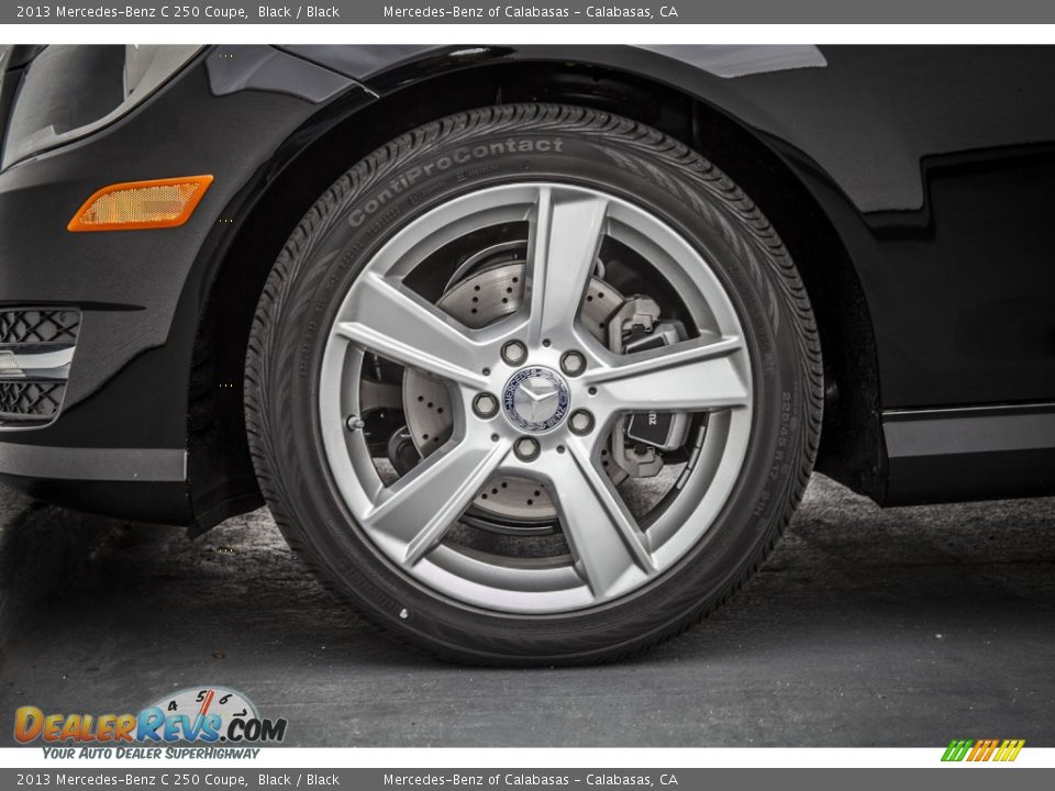 2013 Mercedes-Benz C 250 Coupe Black / Black Photo #10