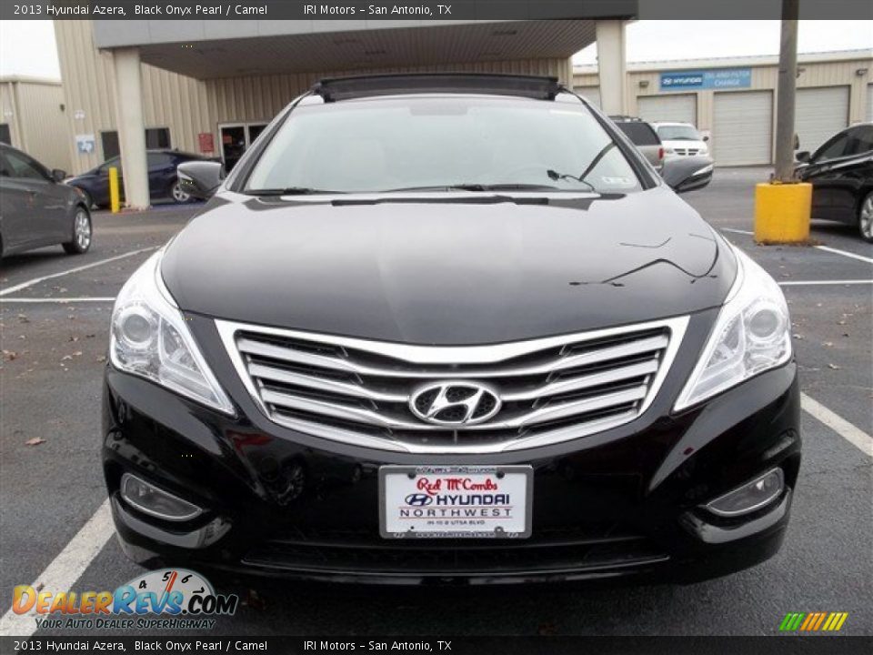 2013 Hyundai Azera Black Onyx Pearl / Camel Photo #1