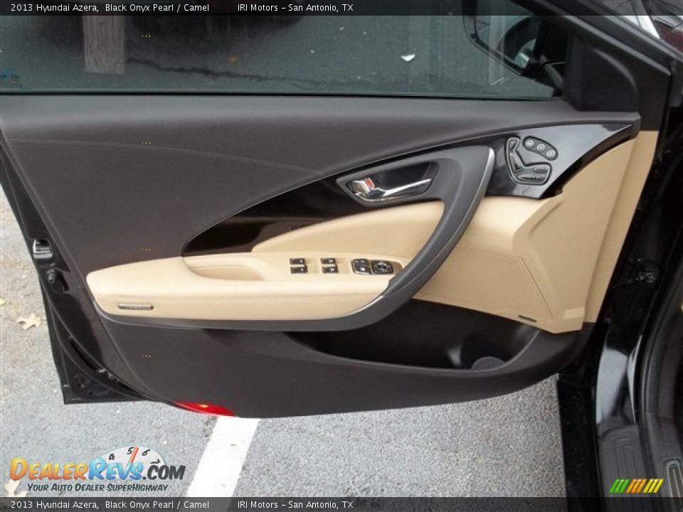 2013 Hyundai Azera Black Onyx Pearl / Camel Photo #5