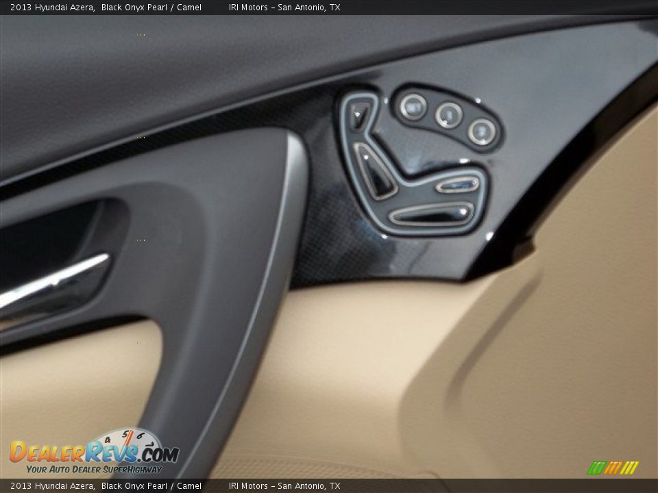 2013 Hyundai Azera Black Onyx Pearl / Camel Photo #6