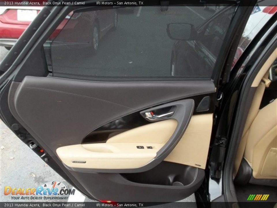 2013 Hyundai Azera Black Onyx Pearl / Camel Photo #8