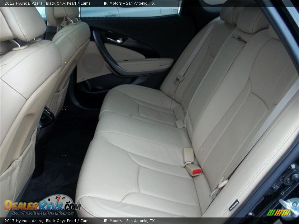 2013 Hyundai Azera Black Onyx Pearl / Camel Photo #9