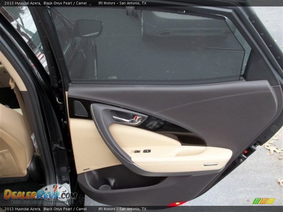 2013 Hyundai Azera Black Onyx Pearl / Camel Photo #10