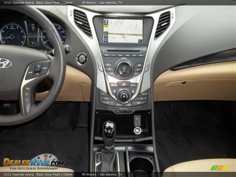 2013 Hyundai Azera Black Onyx Pearl / Camel Photo #13