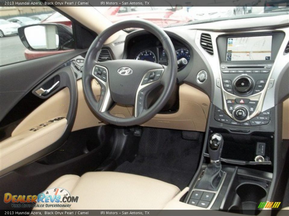 2013 Hyundai Azera Black Onyx Pearl / Camel Photo #16