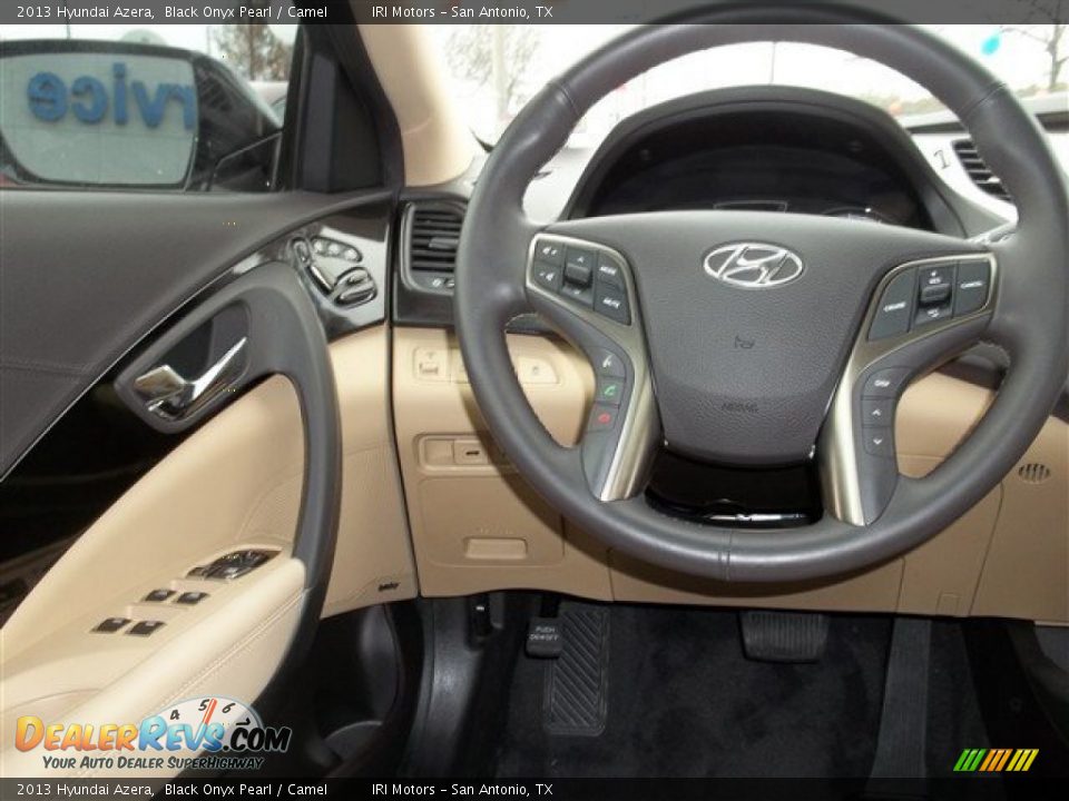 2013 Hyundai Azera Black Onyx Pearl / Camel Photo #17