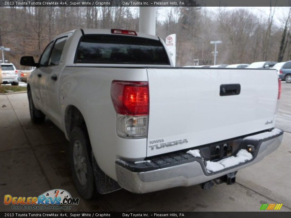 2013 Toyota Tundra CrewMax 4x4 Super White / Graphite Photo #4