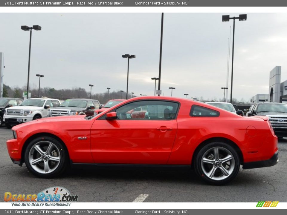 2011 Ford Mustang GT Premium Coupe Race Red / Charcoal Black Photo #5