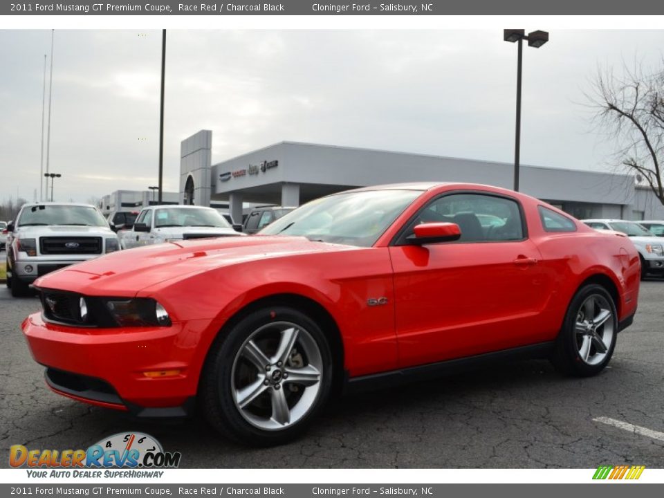2011 Ford Mustang GT Premium Coupe Race Red / Charcoal Black Photo #6