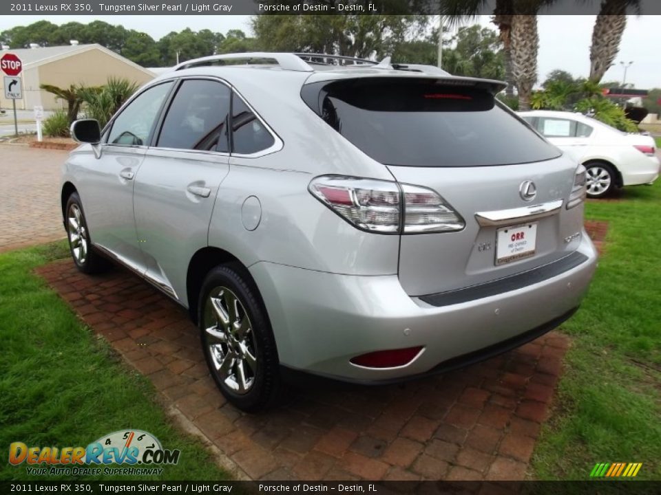 2011 Lexus RX 350 Tungsten Silver Pearl / Light Gray Photo #4