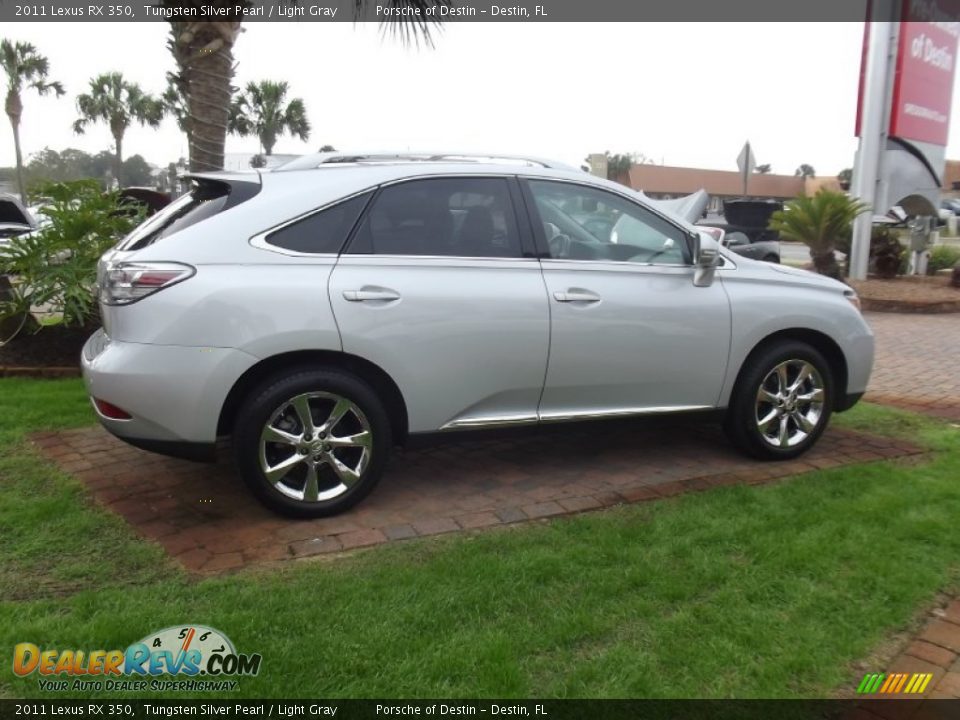 2011 Lexus RX 350 Tungsten Silver Pearl / Light Gray Photo #7