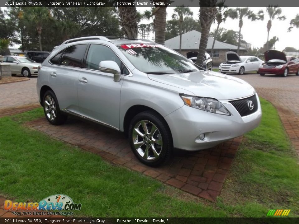 2011 Lexus RX 350 Tungsten Silver Pearl / Light Gray Photo #8