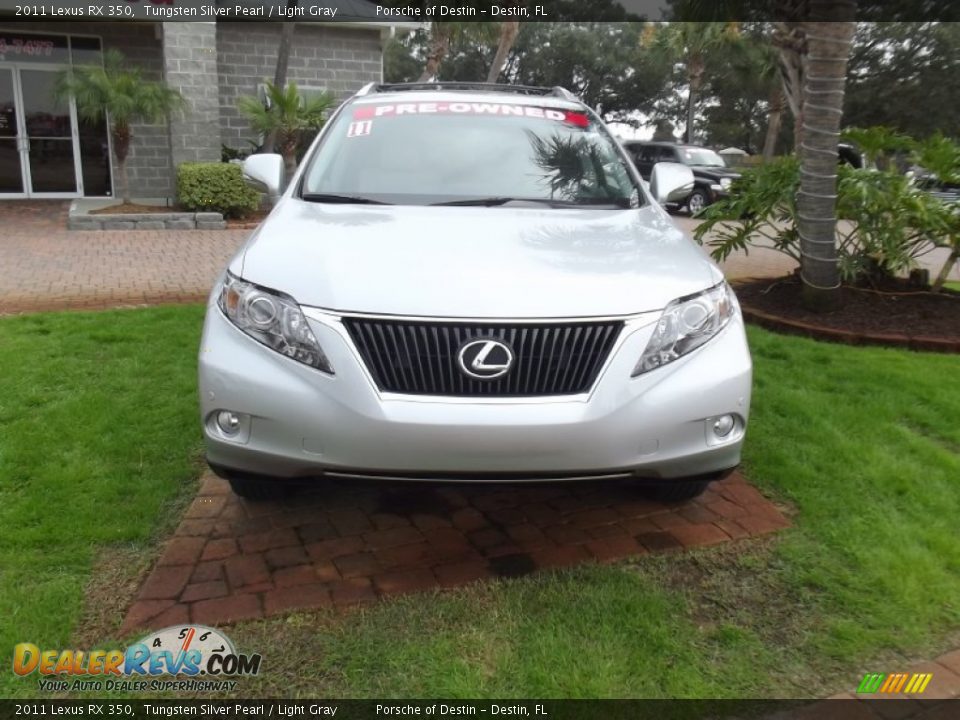 2011 Lexus RX 350 Tungsten Silver Pearl / Light Gray Photo #9