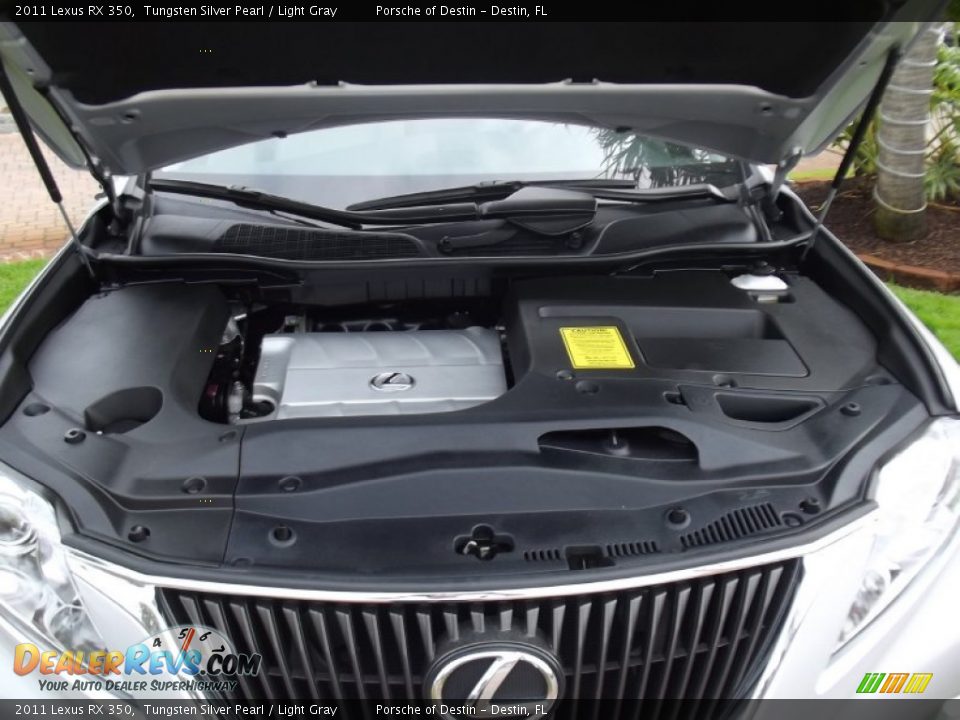 2011 Lexus RX 350 Tungsten Silver Pearl / Light Gray Photo #10