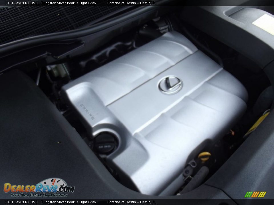 2011 Lexus RX 350 Tungsten Silver Pearl / Light Gray Photo #11