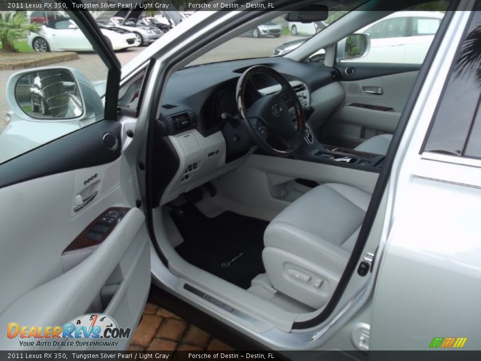2011 Lexus RX 350 Tungsten Silver Pearl / Light Gray Photo #14