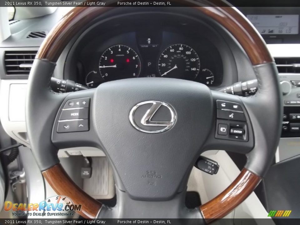 2011 Lexus RX 350 Tungsten Silver Pearl / Light Gray Photo #23