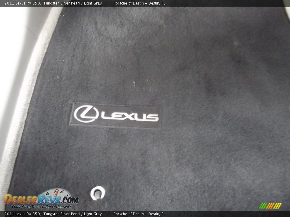 2011 Lexus RX 350 Tungsten Silver Pearl / Light Gray Photo #24