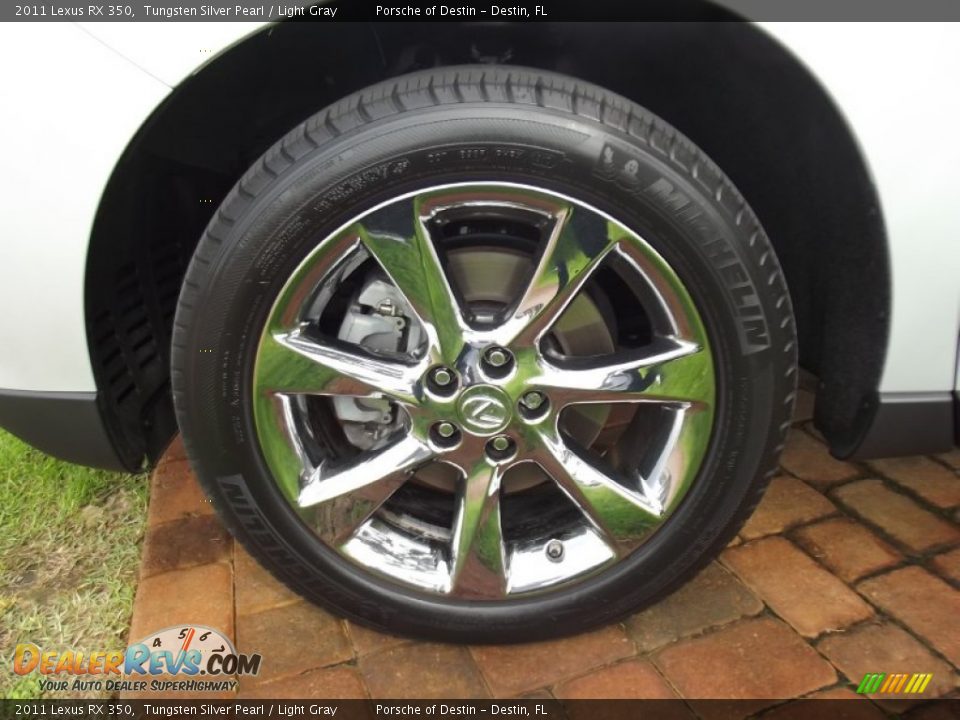 2011 Lexus RX 350 Tungsten Silver Pearl / Light Gray Photo #25