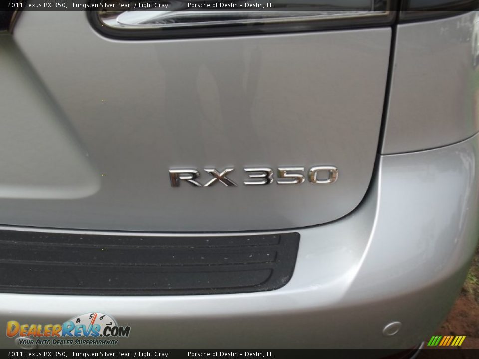 2011 Lexus RX 350 Tungsten Silver Pearl / Light Gray Photo #26