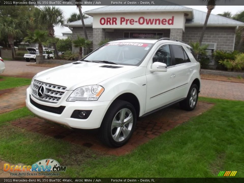 2011 Mercedes-Benz ML 350 BlueTEC 4Matic Arctic White / Ash Photo #1