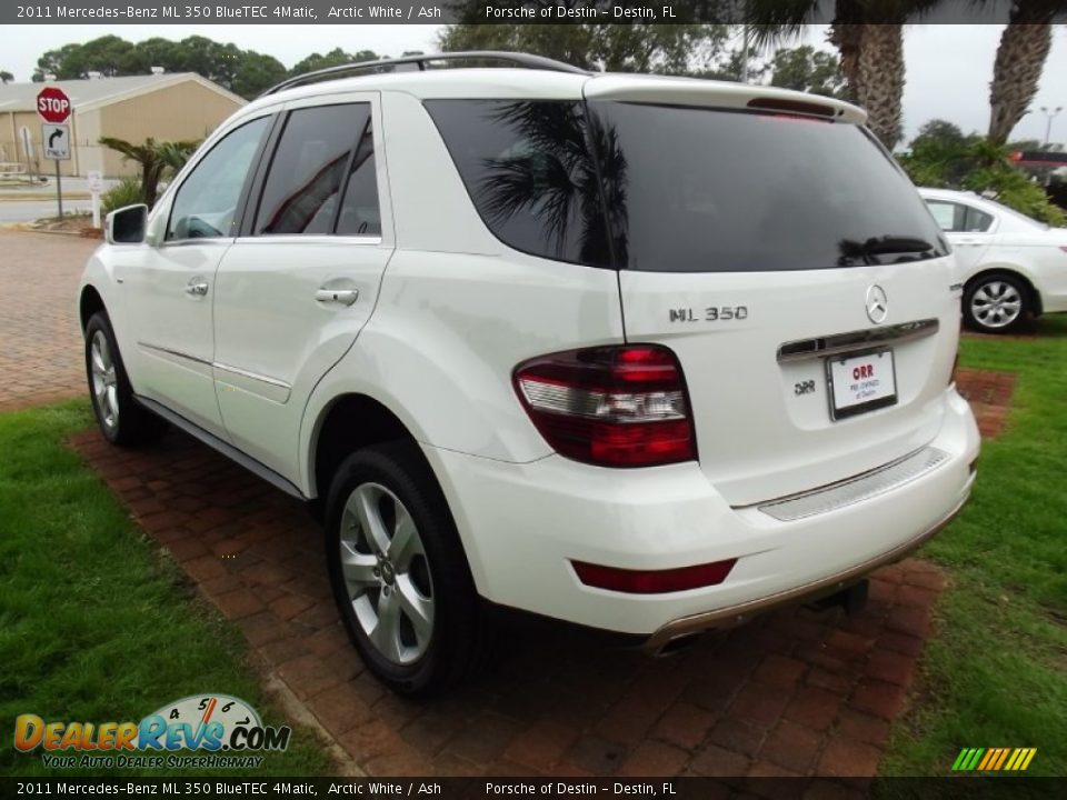 2011 Mercedes-Benz ML 350 BlueTEC 4Matic Arctic White / Ash Photo #3