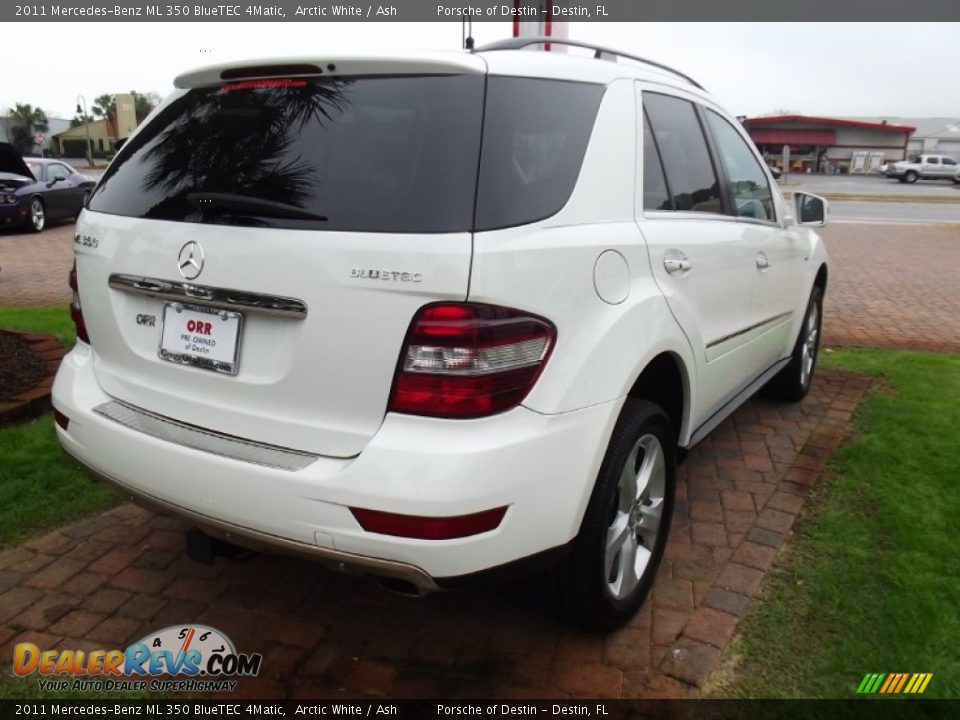 2011 Mercedes-Benz ML 350 BlueTEC 4Matic Arctic White / Ash Photo #5