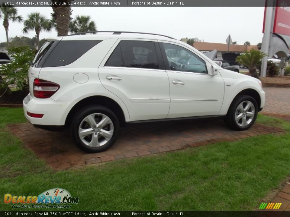 2011 Mercedes-Benz ML 350 BlueTEC 4Matic Arctic White / Ash Photo #6