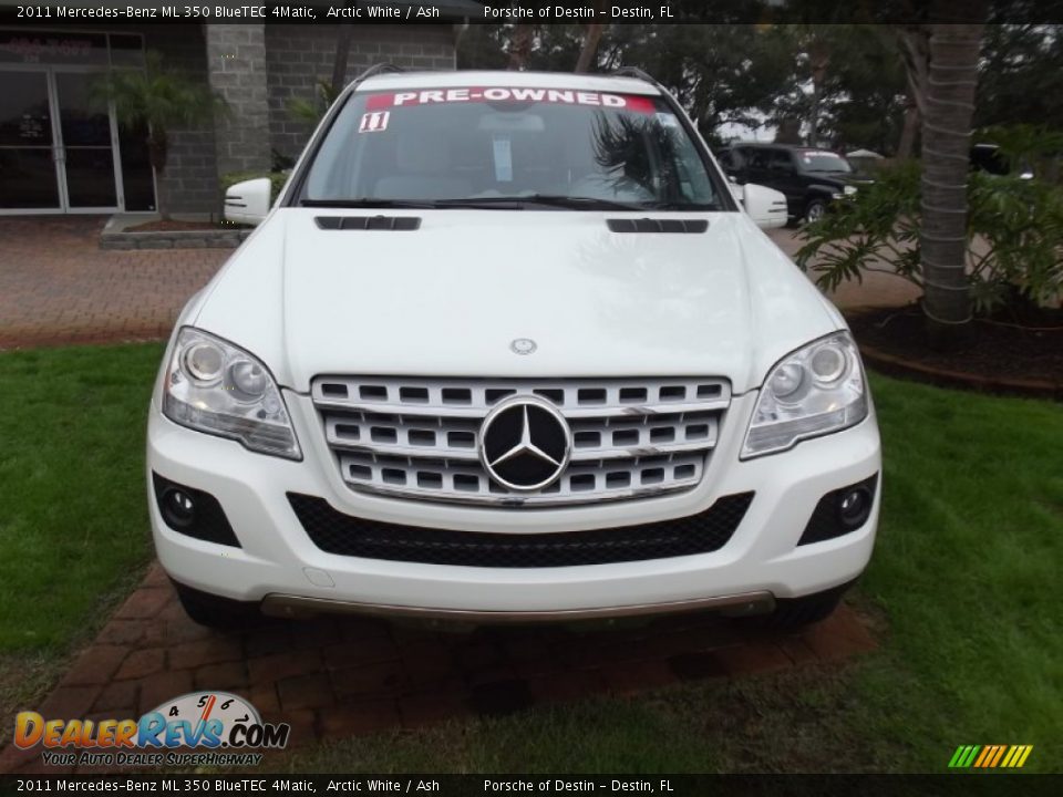 2011 Mercedes-Benz ML 350 BlueTEC 4Matic Arctic White / Ash Photo #8