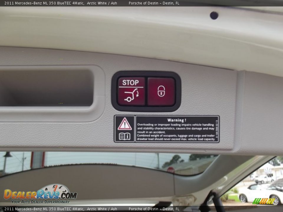 2011 Mercedes-Benz ML 350 BlueTEC 4Matic Arctic White / Ash Photo #11