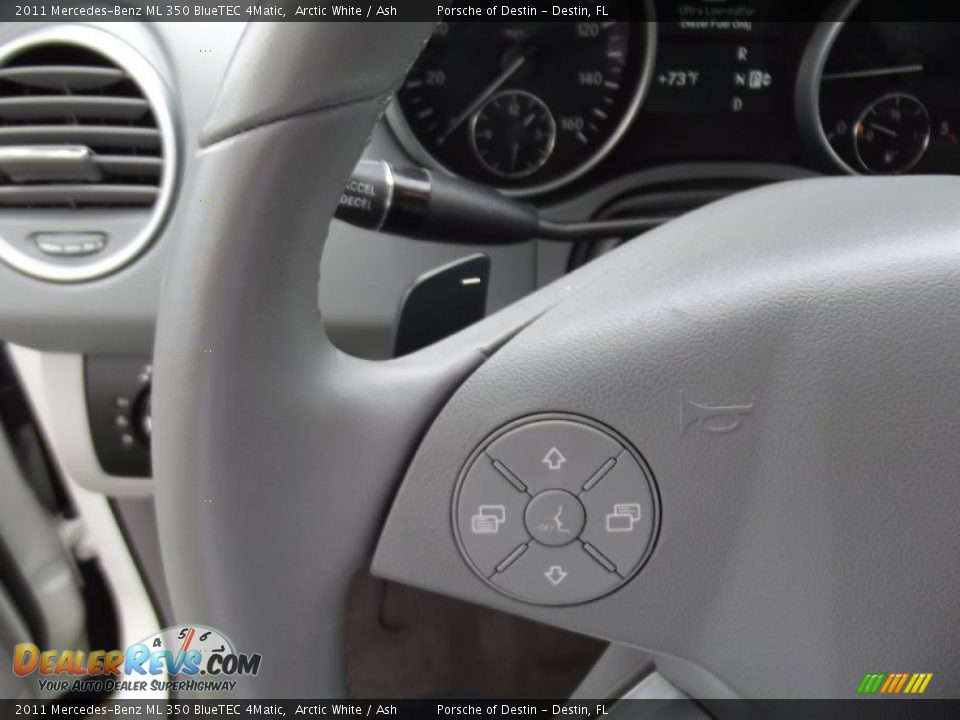 2011 Mercedes-Benz ML 350 BlueTEC 4Matic Arctic White / Ash Photo #21