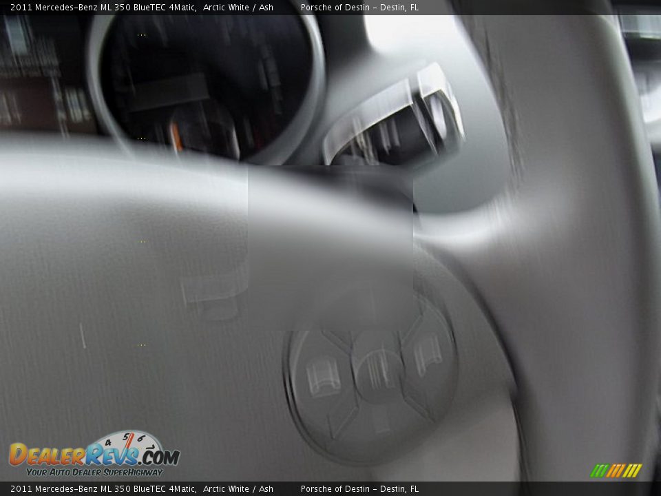 2011 Mercedes-Benz ML 350 BlueTEC 4Matic Arctic White / Ash Photo #22
